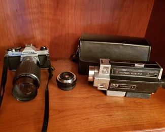 Vintage Asahi Pentax Camera and Bell & Howell Video Recorder