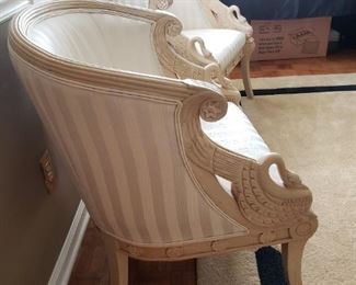 Maitland-Smith Occasional Empire Swan Chairs
