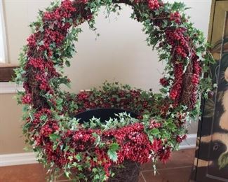 Large Holiday berry basket