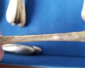 "Alice Day"  Ziegfeld Follies Dancer circa 1909 Bertha Alice Hughes- She danced and was a regular guest at the elite N.Y.C. Chrysler Building Cloud Club. She acquired this Cloud Club flatware during this time. Her great niece has it and is selling. VERY RARE Custom made for Mr. Chrysler for Chrysler Building Cloud Club in New York.  38 pc Silver plated Flatware Set by International Silver Co. All stamped Cloud Club