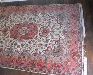 Tabriz Rug #2 @ 9’x6’ damaged