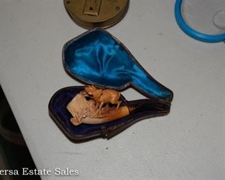 Small Carved Meerschaum Pipe