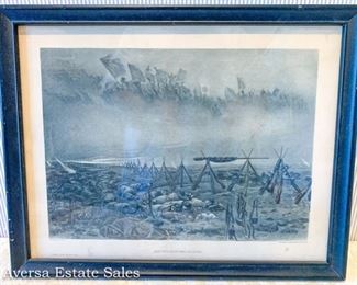 Antique Civil War Etching