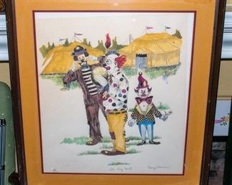Clown Lithographs