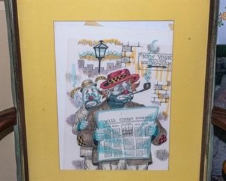 Clown Lithographs