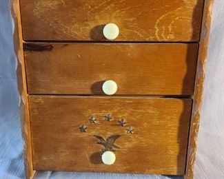 Vintage 3 drawer - 5 stars w/ eagle