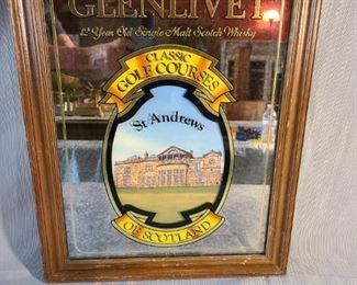 The Glenlivet Mirror w/ frame (Classic golf courses - St. Andrews of Scotland)