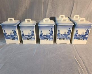 VINTAGE Porcelain Canister - made in Czech (Ditmar Urbach) 7 total
