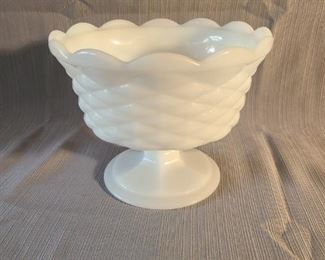 Milk Glass Candy Dish