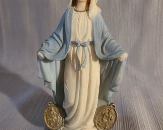 Miraculous Mary our Lady of Grace statue with Holy Card