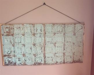 Large Metal Wall Piece - DISTRESSED