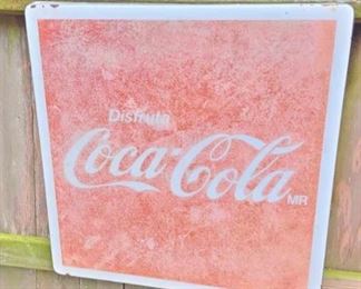 Vintage "Disfruta" Coco-Cola Sign - Porcelain
