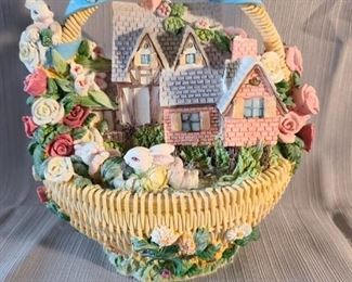 Easter basket - Chalkware