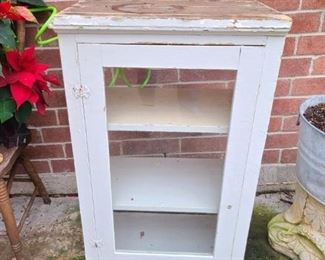 Distressed White Shelf - 3 tier