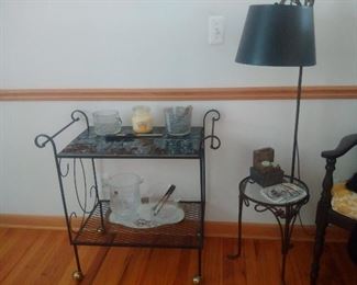 vintage wrought iron table lamp