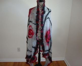 Shawls Capes Wraps Sweaters Cardigans Jackets custom and designer...this shawl custom made in Latvia