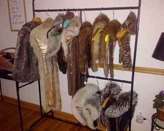 50% off marked prices on all FURS!! Mink and Fox even Lynx fur shrugs, capelets, wraps, collars etc...be glam next winter!