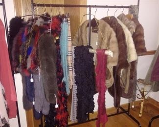 yes more fur items and mohair scarves-calling all stylish ladies-this is your sale!