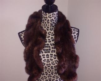 Lots of MINK and FOX fur scarves scarf...all FUR ITEMS 50% off tag price!!