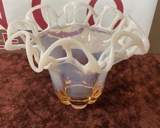 Opalescent Art Glass Bowl