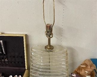 Mid-century Glass Lamp