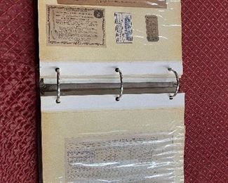 Notebook of Early Billheads and Receipts