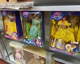 Assorted Barbie Dolls (Beauty and the Beast, Aladdin, and more)