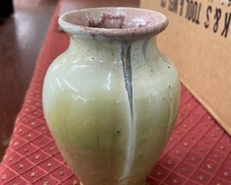 Signed Pottery Vase