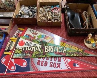 Assorted Pennants (Boston Red Sox and more)
