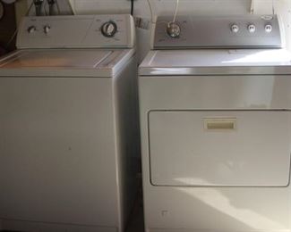 Washer and dryer.