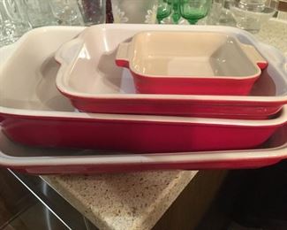 Le Creuset set of 4 baking dishes