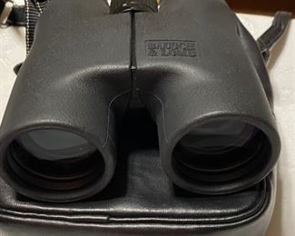 Binoculars by Bausch and Lomb - with leather case