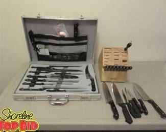 30 Piece Knife Set with Storage Case