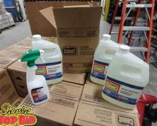 Bleach, one case comes with 3 gallons and 1 spray bottle