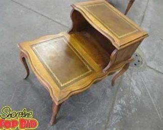 End Table with Lamp Shelf