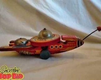 RARE Vintage Fisher Price Space Blazer Pull Toy