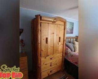 HandCrafted Log Closet