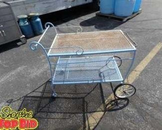 Wrought Iron Garden Cart