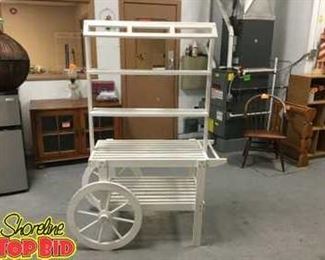 Garden cart with perched rough