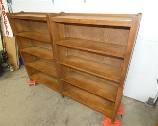VIEW 2 RIGHT SIDE OAK MISSION BOOKCASE 