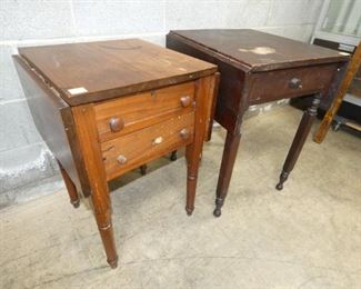 VIEW 2 EARLY DROP LEAF TABLES 
