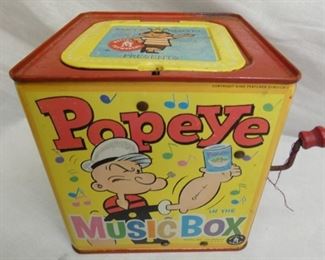 MATTEL POPEYE MUSIC BOX 