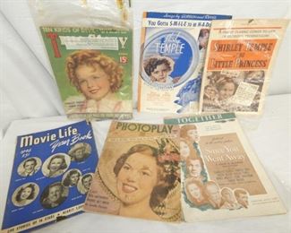 1940'S SHIRLEY TEMPLE MUSIC, PAPER ITEMS