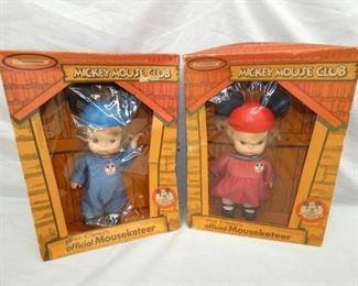(2) MICKEY MOUSE MOUSKETEERS W/ BOXES 