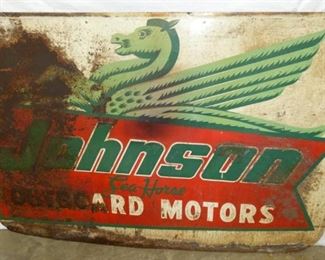 72X48 JOHNSON OUTBOARD MOTOR EMB. SIGN 