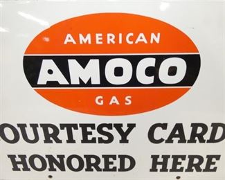 VIEW 2 CLOSEUP AMOCO GAS CARD SIGN 