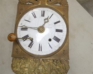 1800'S HAND HAMMERED WALL CLOCK 