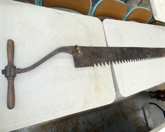 EARLY UNUSUAL PIT SAW 