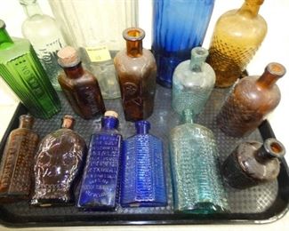COLLECTION OF POISON BOTTLES 