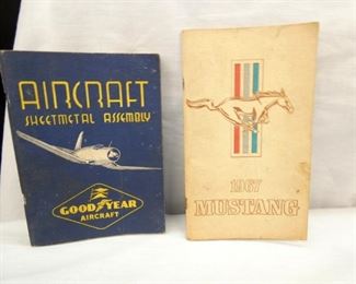 1967 MUSTANG/GOODYEAR AIRCRAFT BOOKS 